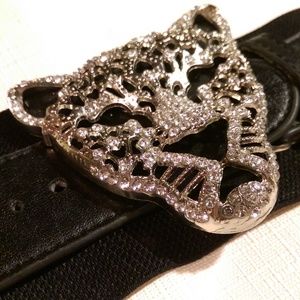 Wide Elastic Panther Belt